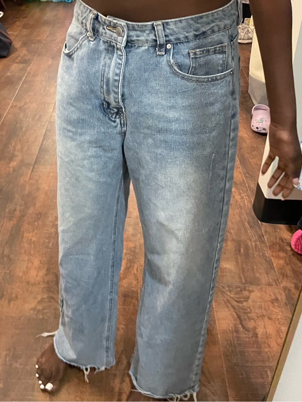 PacSun Light Blue Boyfriend Wide-Leg Jeans